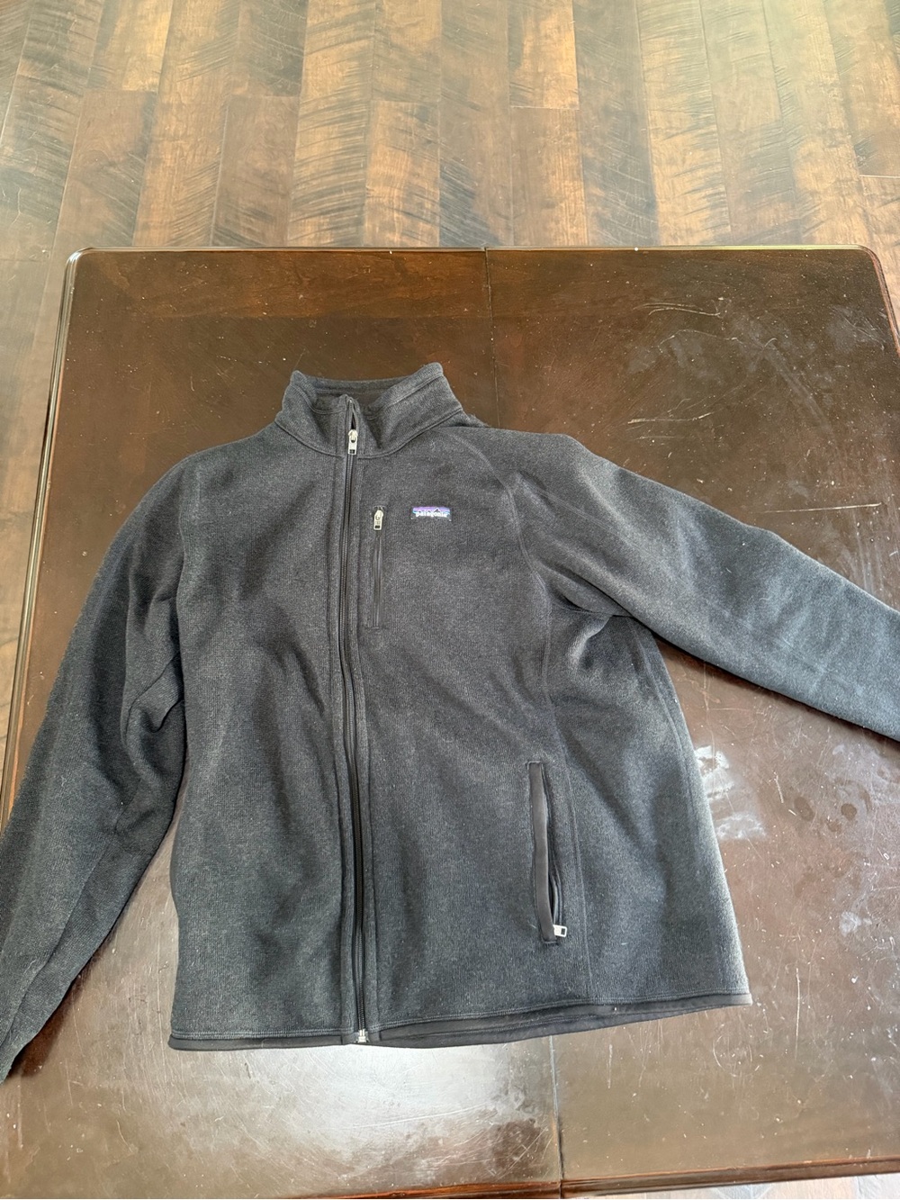 Patagonia Black Full-Zip Lightweight Fleece Jacket